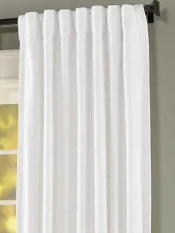Soft Chevron Lined Rod Pocket Long Panel With Back Tabs