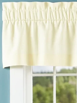 Soft Linen Rod Pocket Tailored Valance