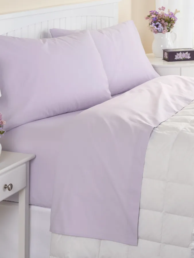 Solid Color Portuguese Cotton Percale Sheet Set