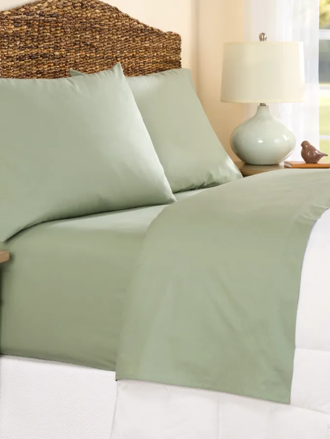 Solid Color Portuguese Cotton Percale Sheet Set
