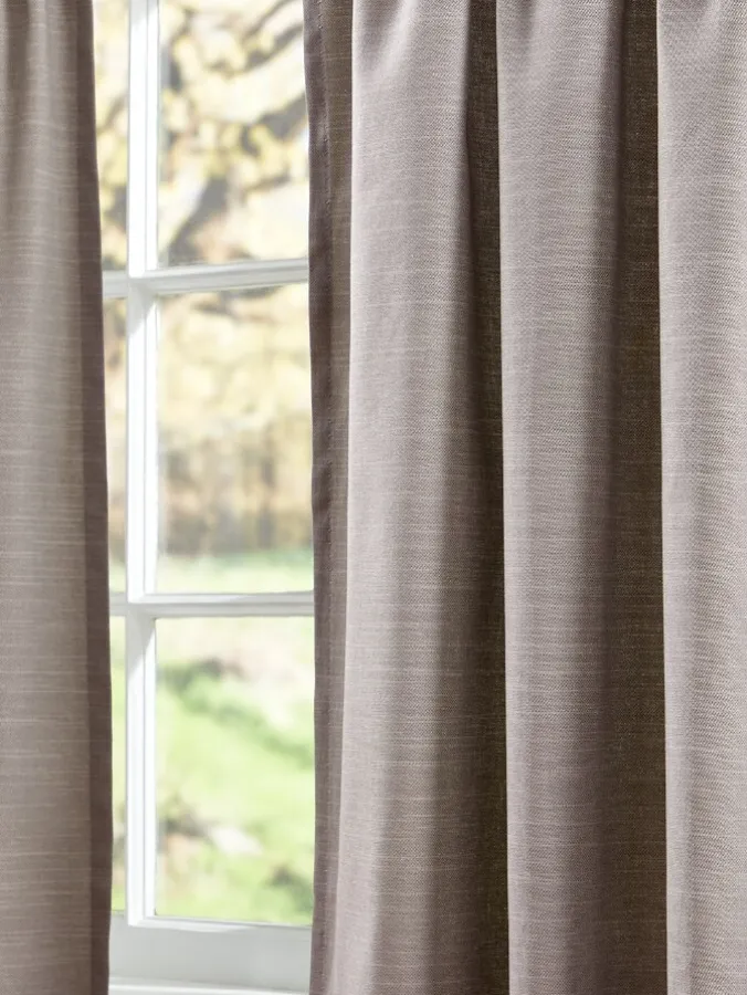 Solid Cotton Duck 96 Inch and 144 Inch Pinch Pleat Curtains by Country Curtains®