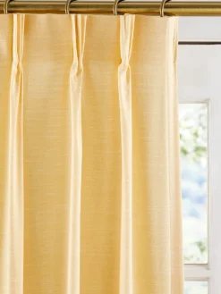 Solid Cotton Duck 96 Inch and 144 Inch Pinch Pleat Curtains by Country Curtains®