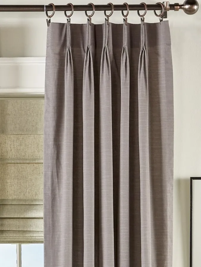 Solid Cotton Duck Pinch Pleat Curtains by Country Curtains®