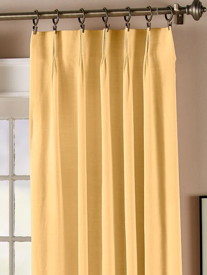Solid Cotton Duck Pinch Pleat Curtains by Country Curtains®