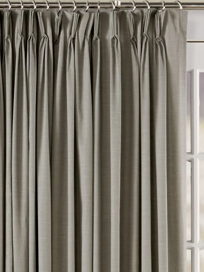 Solid Cotton Duck Pinch Pleat Patio Panel by Country Curtains®
