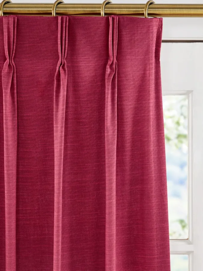 Solid Cotton Duck Pinch Pleat Patio Panel by Country Curtains®