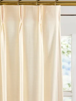 Solid Cotton Duck Pinch Pleat Patio Panel by Country Curtains®