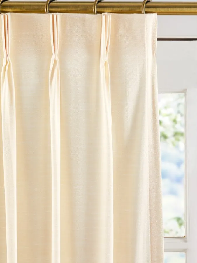 Solid Cotton Duck Pinch Pleat Patio Panel by Country Curtains®