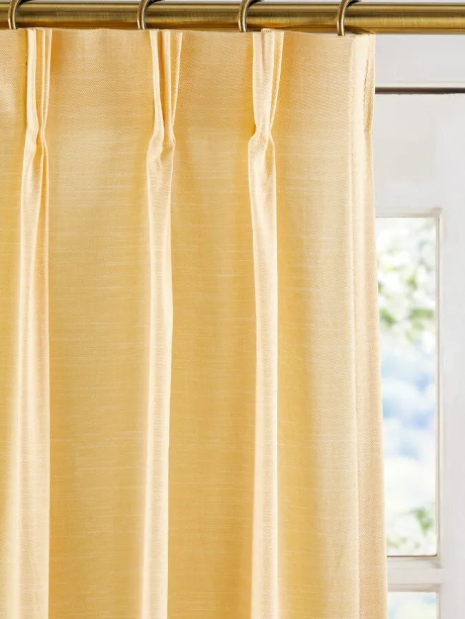 Solid Cotton Duck Pinch Pleat Patio Panel by Country Curtains®