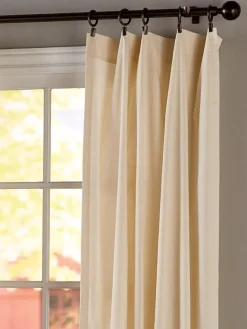 Solid Cotton Duck Rod Pocket Curtains by Country Curtains®
