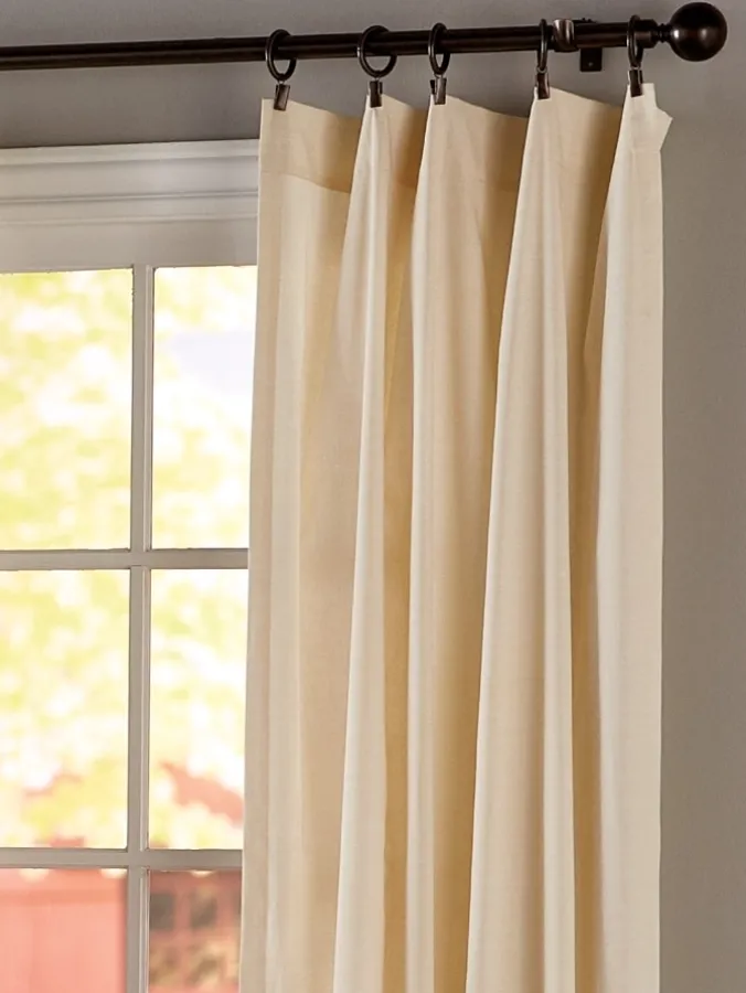 Solid Cotton Duck Rod Pocket Curtains by Country Curtains®