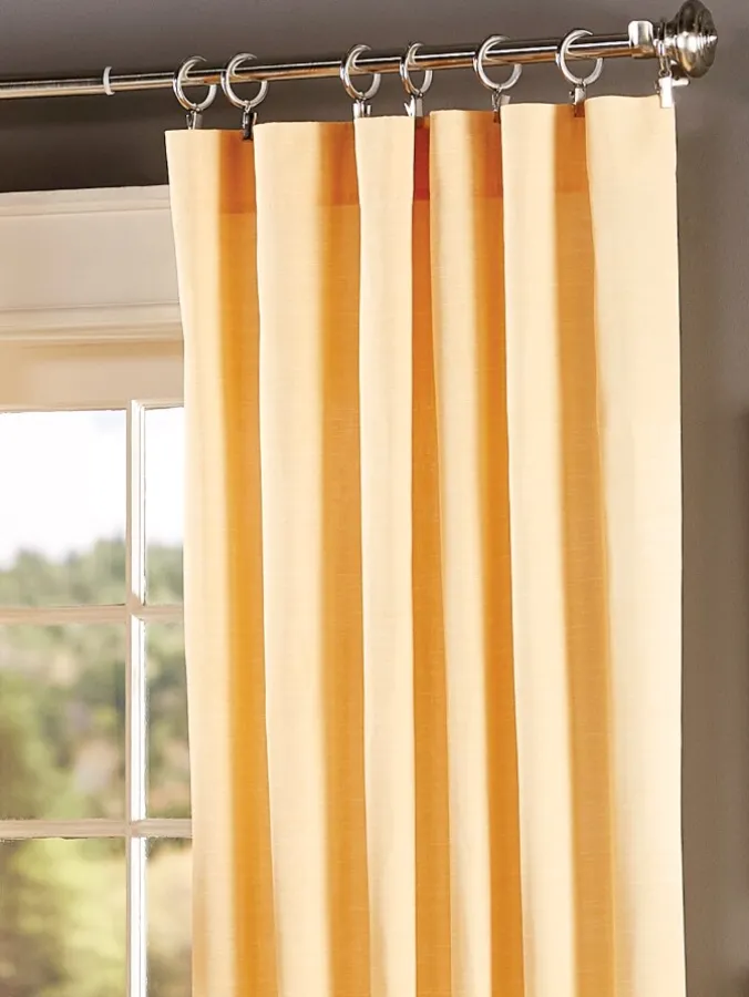 Solid Cotton Duck Rod Pocket Curtains by Country Curtains®