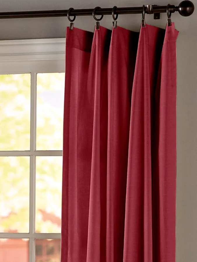 Solid Cotton Duck Rod Pocket Curtains by Country Curtains®
