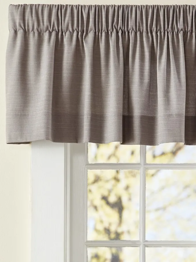 Solid Cotton Duck Rod Pocket Tailored Valance by Country Curtains®
