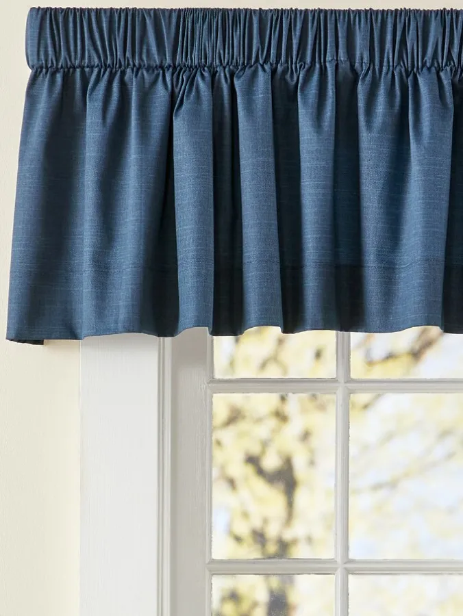 Solid Cotton Duck Rod Pocket Tailored Valance by Country Curtains®