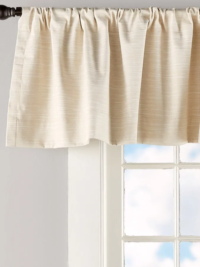 Solid Cotton Duck Rod Pocket Tailored Valance by Country Curtains®