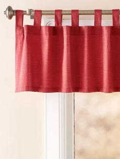 Solid Cotton Duck Tab Top Valance