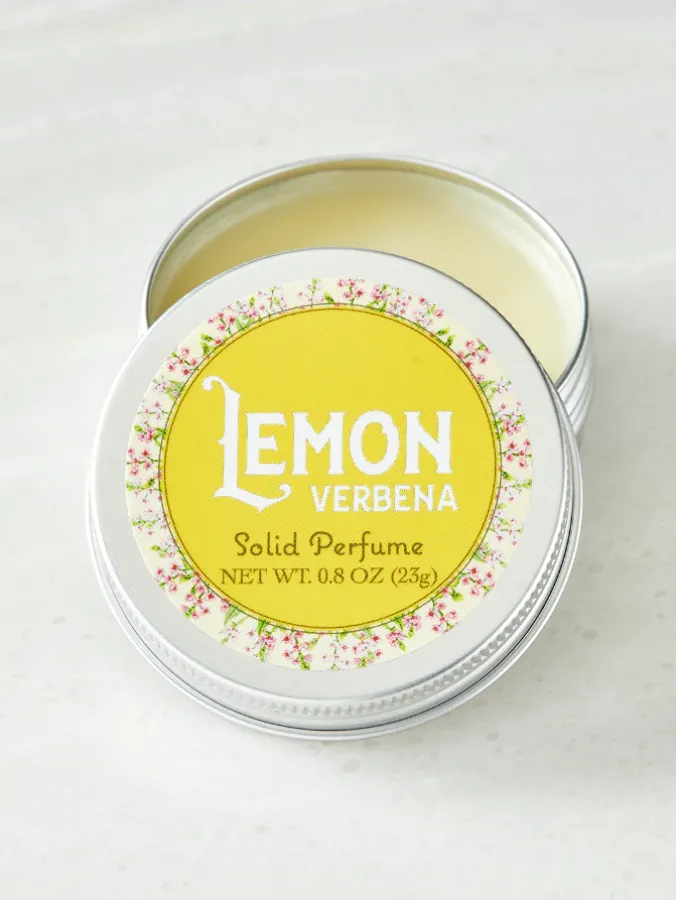 Solid Perfume Tin In 3 Scents, .8 Ounces Each