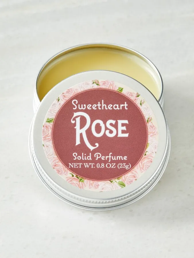 Solid Perfume Tin In 3 Scents, .8 Ounces Each