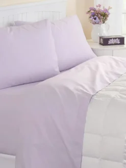 Solid Portuguese Cotton Flannel Sheet Set