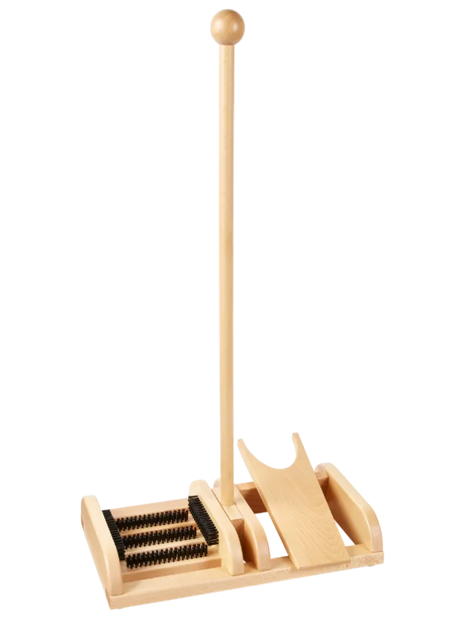 Solid Wood Boot Scraper and Boot Jack