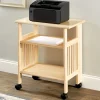 Solid Wood Folding Printer/Media Stand