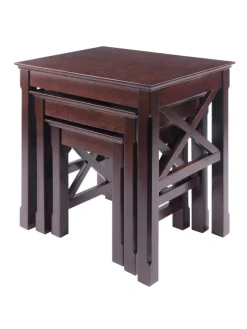 Solid Wood Nesting Side Table, Set of 3