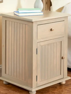 Solid Wood Side Table With Drawer