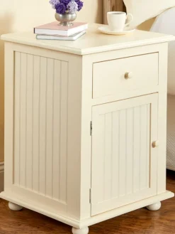 Solid Wood Side Table With Drawer