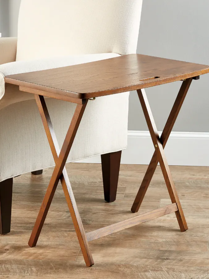 Solid Wood Space-Saving Folding Table