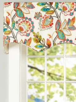 Somerset Garden Lined Rod Pocket Scalloped Valance