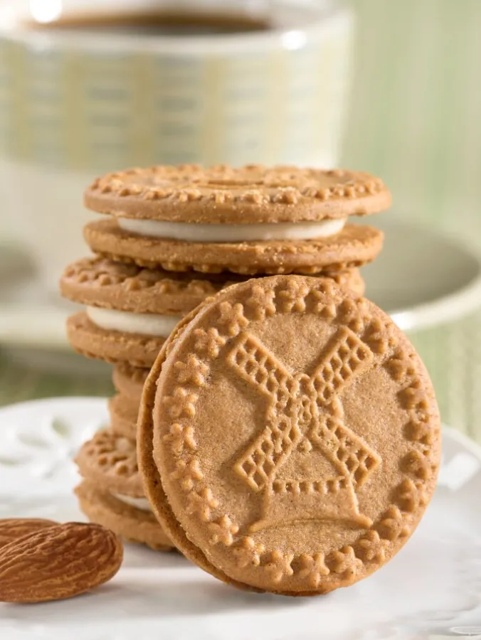 Spice Hazelnut or Almond Sandwich Cookies, 2 Boxes