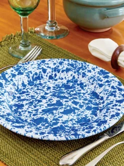 Splatterware Enamelware 10 Inch Dinner Plate