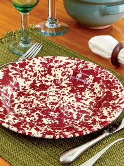 Splatterware Enamelware 10 Inch Dinner Plate