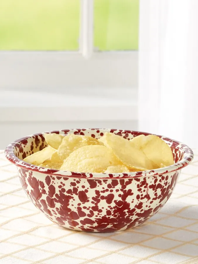 Splatterware Enamelware 20 Ounce Bowl