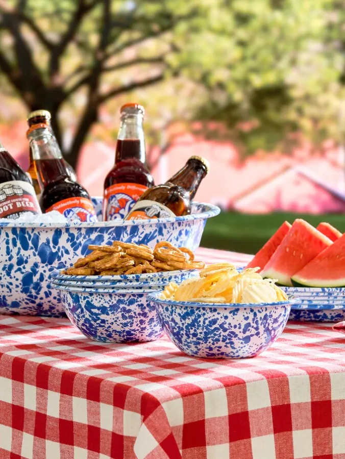 Splatterware Enamelware 20 Ounce Bowl