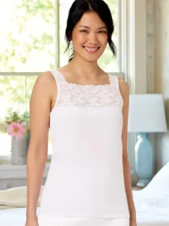 Square-Neck Lace Camisole
