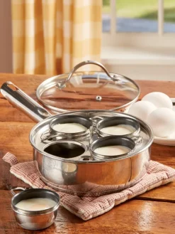 Stainless Steel Egg Poacher Pan, In 2 Sizes