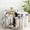 Stainless Steel 8-Piece Canister and Scoop Set