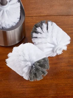 Stainless-Steel Toilet Brush Replacement Head, Set of 2
