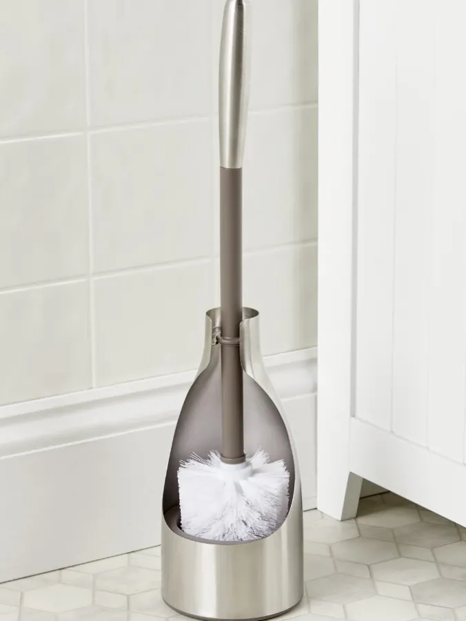 Stainless Steel Toilet Brush and Caddy