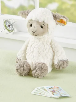 Steiff Plush Animal Friends, Sweet Lamb or Bunny