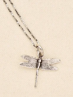 Sterling Silver Dragonfly Pendant Necklace