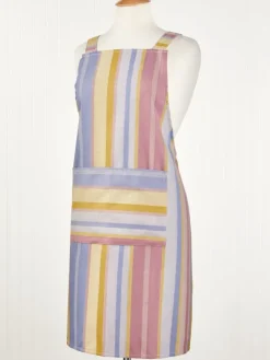 Striped Cotton Kitchen Apron