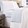 Striped Seersucker Portuguese Cotton Percale Sheet Set