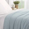 Stripe Seersucker Cotton Bedspread