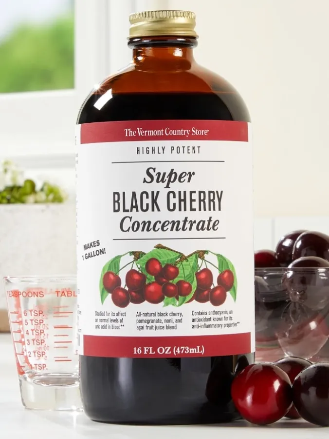 Super Black Cherry Tonic, 16 Ounce Bottle