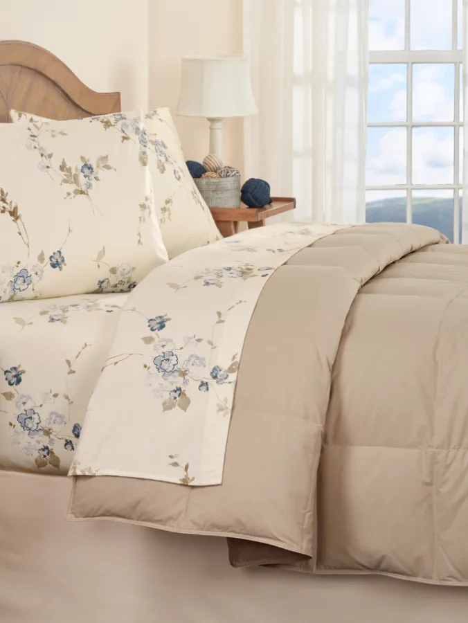 Superior Down Solid Color Comforter