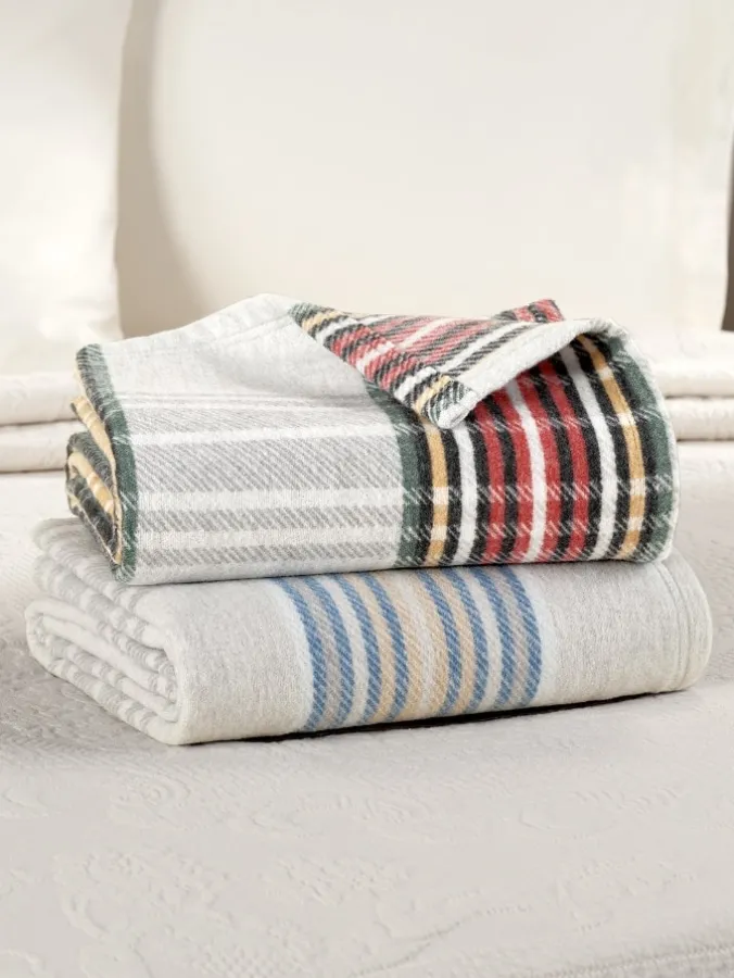 Super-Soft Plaid Blanket or Throw