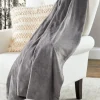 Super-Soft Washable Fleece Electric Throw Blanket